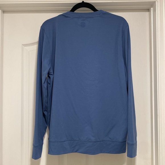 G/FORE Men's Luxe Crewneck Mid Layer Slate Blue Medium - Picture 4 of 6